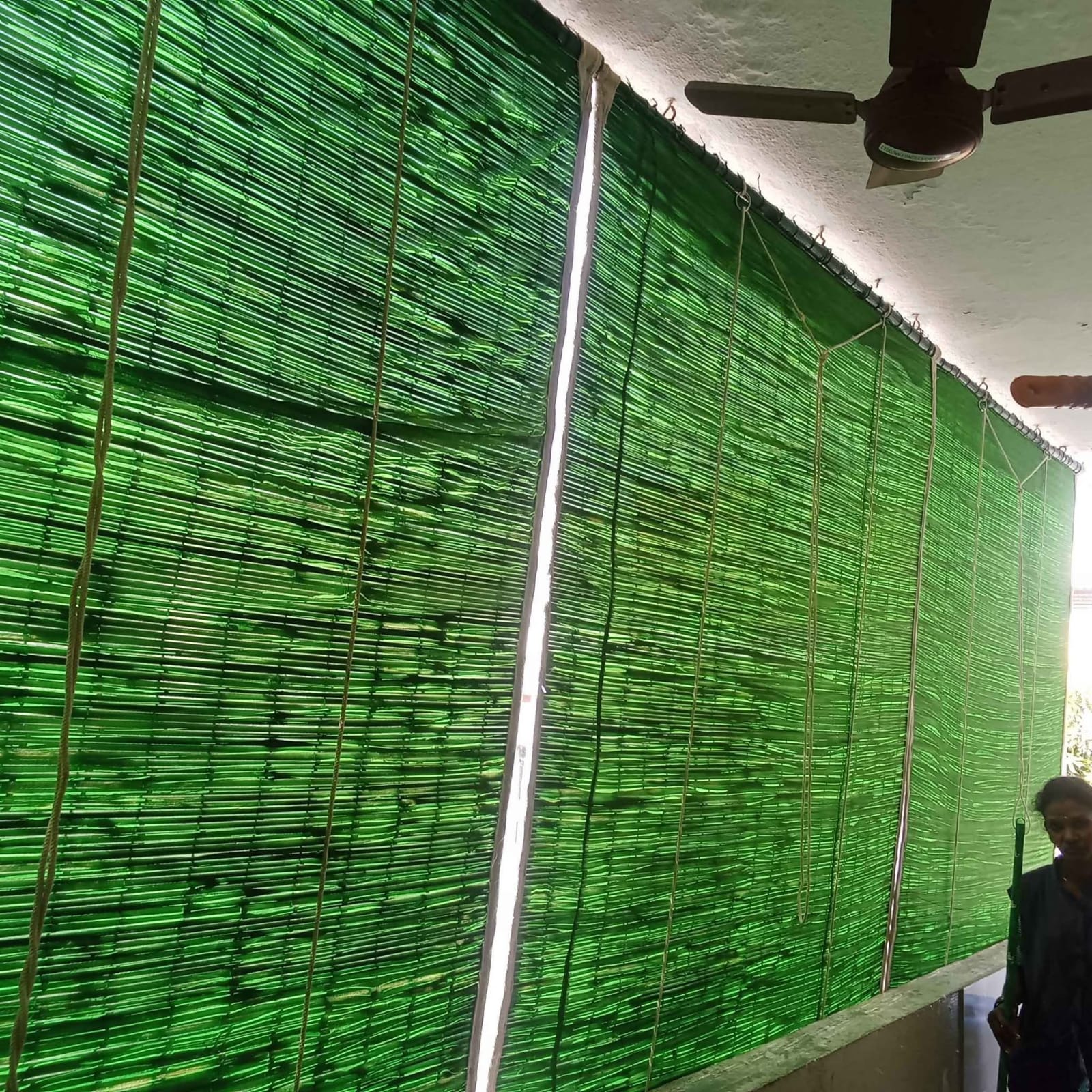 Khus blinds on balcony